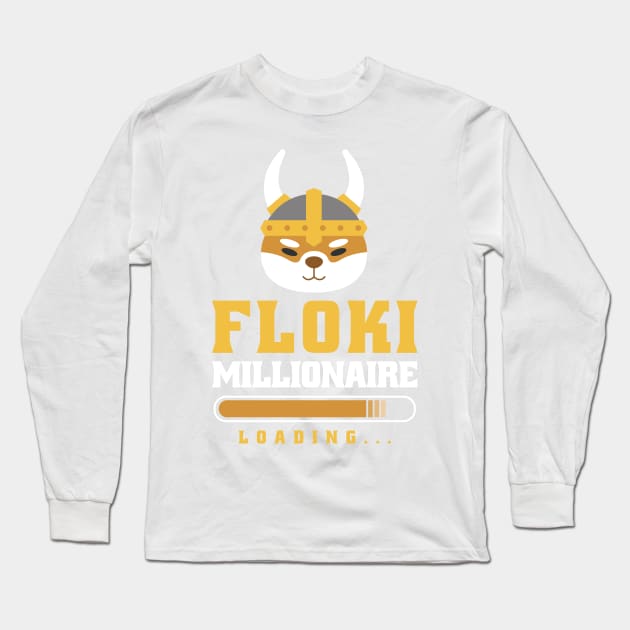 Crypto Floki Long Sleeve T-Shirt by LindenDesigns